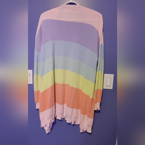 Pastel Rainbow Cardigan - Picture 2 of 2